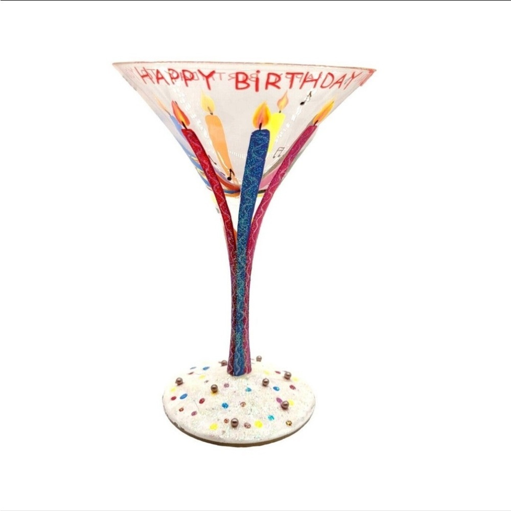 Lolita Happy Birthday Martini Glass